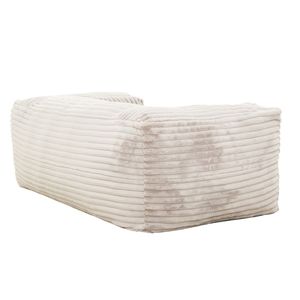 Sofá Puff de Espuma Viscoelástica de 71 Pulgadas para Sala de Estar, Sillón Reclinable de Tela Suave con Reposabrazos en Color Beige - Product Image 3