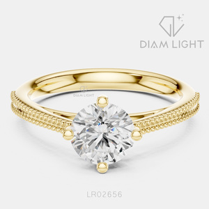 Bague de fiançailles solitaire en or blanc 14 carats avec diamant de laboratoire certifié IGI, taille ronde 0,85 carat, bijoux fins pour mariage et anniversaire - Product Image 3