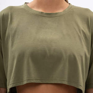 Top Corto a Cuadros Casual para Mujer, Ligero, Moderno, Suave, Elástico, Veraniego, Minimalista, con Tejido Acanalado, 100% Algodón, Anti-UV, Transpirable - Product Image 6