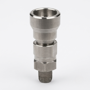 Conector Rápido Hexagonal de Acero Inoxidable, Rosca Hembra, Métrico, Baja Presión, Accesorio Flexible para Tuberías Industriales - Product Image 1