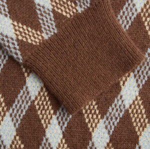 Pull en tricot style universitaire, motif tricoté, pull coloré, mode d'hiver pour jeunes femmes, respirant - Product Image 5