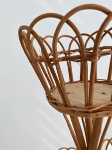 Multi Layer Rattan Plant Holder For Balcony Garden And Terrace Decor Stylish Flower <b>Pot</b> <b>Stand</b> For Green Plant Display - Product Image 3