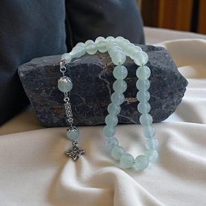 Misbaha en résine marbrée, Tasbih en résine tourbillonnée, Perles de prière en résine ondulée, Misbaha en résine éclatante, Tasbeeh en résine brillante, Poli - Product Image 5