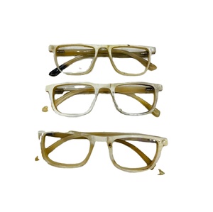 Monturas de Gafas Ópticas para Hombre, Hechas a Mano, de Cuerno de Búfalo, Cuadradas, sin Montura, Ecológicas, con Logotipo de Diseñador Personalizado de Alta Calidad, Color Azul - Product Image 2