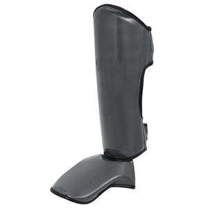 Novedad 2026: Protectores de Espinilla Universales Personalizados de Cuero Genuino para Boxeo y Kickboxing con Protección de Empeine - Product Image 3