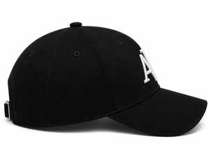 Gorra de Béisbol Negra Bordada en 3D con el Logotipo de AV, Gorra de Algodón Premium con el Logotipo de AV, Gorra de Béisbol Bordada Personalizada de 6 Paneles - Product Image 3