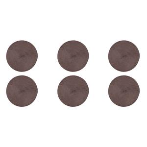 Set de 6 dessous-de-plat ronds Excelsa marron 36x36 cm en plastique - Product Image 1