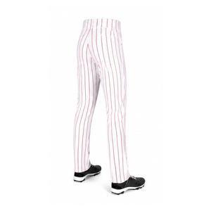 Pantalon de baseball unisexe à rayures fines, personnalisé pour l'entraînement au frappeur, uniforme d'équipe de baseball et softball, respirant et à séchage rapide, 100% coton - Product Image 5