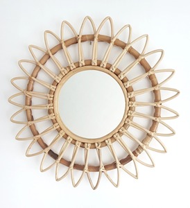 Espejo de Ratán Natural Hecho a Mano Más Vendido en Vietnam, Decoración de Pared Personalizada, Espejo Redondo para Decoración de Sala de Estar - Product Image 4