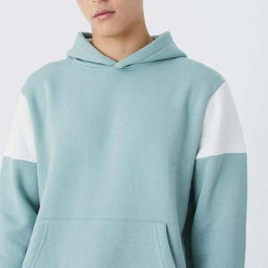 VIBE SEWN Survêtement unisexe bleu clair à blocs de couleur, coupe-vent, 100 % coton, poids moyen, 2-en-1, à manches longues, décontracté - Product Image 5