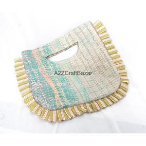 Indian 100% Cotton Bohemian Embroidery Designer Women Kantha Clutch Messenger Shoulder <b>Bag</b> Handmade Suzani Pattern - Product Image 3