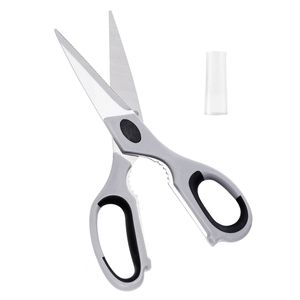 Forbici da Cucina in Acciaio Inossidabile Resistenti, Cesoie Professionali con Impugnatura Morbida e Fodero Protettivo Confortevole per il Taglio - Product Image 1
