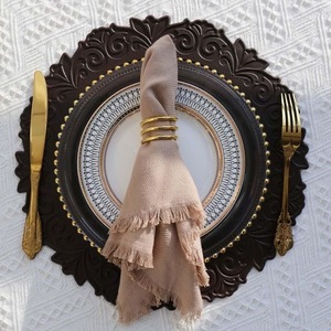 Vintage Brass Napkin <b>Ring</b> 2.5 Cm Width For Wedding Table Decoration - Product Image 1