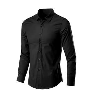 Chemise Homme Sur Mesure Style Italien MTM Col Rabattu Décontracté 100% Coton Séchage Rapide Respirant Printemps Luxe ODM - Product Image 6