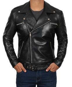 Men <b>Sheep</b> <b>Skin</b> Leather <b>Jacket</b> with Stand Collar Winter Waterproof Custom Logo Fashion Wear - Product Image 4