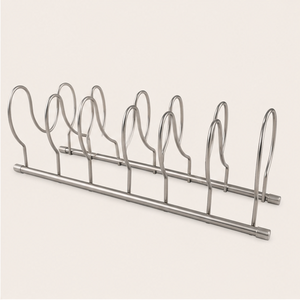 Trending Stainless Steel Kitchen <b>Pot</b> Lid Organizer Pan Rack for Cabinet Storage & Countertop Plate <b>Holder</b> & Bakeware Rack - Product Image 3