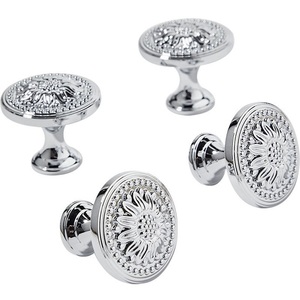 Stylish Brass Round Door Handle <b>Knobs</b> Durable Stylish Antirust Eco-Friendly <b>for</b> Modern Classic Bedroom Hotel <b>Dresser</b> - Product Image 2