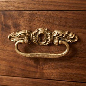 Beads Art CK 558 Rustic <b>Ceramic</b> Flat Industrial Design Eco-Friendly Drawer Handle Distressed Green Finish for Dresser Furniture - Product Image 3