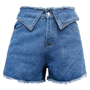 Fashion <b>Women</b> Vintage Sexy <b>Denim</b> <b>Cargo</b> <b>Shorts</b> High Waisted Washed Frayed Ripped Skinny Fit Summer Casual Streetwear Hot Pants - Product Image 2