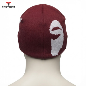 Professional Made 100% Cotton <b>Fleece</b> Fabric <b>Beanie</b> Cap 3D Embroidery Custom Logo Breathable Waterproof Light Weight Unisex - Product Image 2