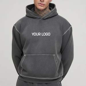 Sweat à capuche personnalisé en polaire imperméable pour l'hiver, avec poche, en polyester/coton - Product Image 4