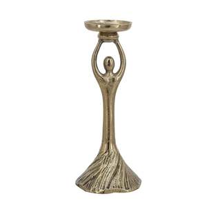 Porte-bougie en métal avec motif de feuille, décoration pour la maison, support de bougie durable - Product Image 4