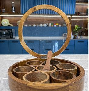 Luxurious Premium Quality Wooden expert quality wood Masala Storage <b>Box</b> Spices Storage <b>Box</b> Quality Handmade Kitchen spice <b>box</b> - Product Image 1