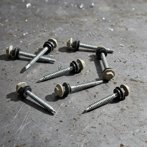 Industrial Grade Carbon Steel Wood Fasteners Supplier BIS Certified Class 4.8 6.8 Zinc/<b>Galvanized</b> Hex Washer Head Coarse <b>Screws</b> - Product Image 1