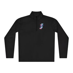 เสื้อสเวตเชิ้ตแบบซิป ¼ ตัว สีดำ แขนยาว ผ้าฟลีซนุ่ม สวมใส่สบาย เหมาะสำหรับกิจกรรมกลางแจ้ง ธุรกิจ แฟชั่น และลำลอง - Product Image 1