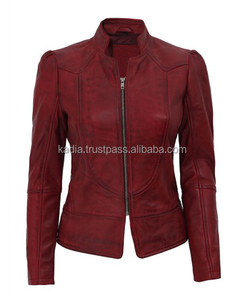 Chaqueta de cuero genuino para mujer - Product Image 3