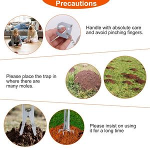 4-Pack Reusable Scissor Jaw Mole Traps Effective Mole Killers for Pest Control in Vegetable Shed Field Garden Yard - Product Image 5