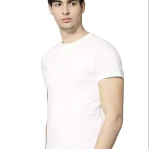 Camisetas Unisex de Manga Corta para Hombre, 100% Algodón, Cuello Redondo, Tejido de Rizo, Transpirables, Ecológicas, Tallas S-5XL, Logotipo OEM, Lisas - Product Image 1