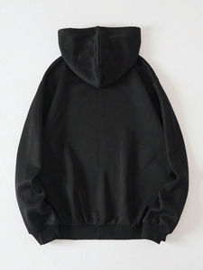 เสื้อฮู้ดดี้ผู้ชายแบบเรียบสีพื้นคุณภาพดี ตกแต่งด้วยคริสตัล  ใส่สบาย นุ่ม  ยั่งยืนได้ดี - Product Image 2