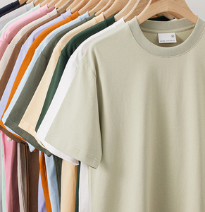 T-shirts pour hommes de haute qualité 240 g/m², 100 % coton, grande taille, impression, broderie, t-shirt uni personnalisé, unisexe, surdimensionné pour hommes - Product Image 4