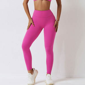 Leggings y Pantalones de Yoga de Dos Piezas a Cuadros para Mujer, Cintura Elástica sin Costuras, Secado Rápido, Transpirables y Ecológicos - Product Image 4