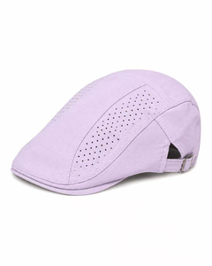 Casquette plate en coton et lin respirante pour la conduite, protection solaire, vente en gros d'usine, conception personnalisée, mélange de lin, douce et respirante - Product Image 3