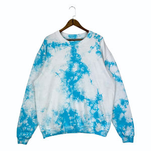 Sudadera Ecológica al por Mayor, Corte Holgado, Tejido de Algodón y Poliéster, Estampado Tie Dye Completo con Decoración de Botones - Product Image 5