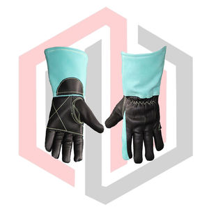 Guantes de Soldadura MIG de Cuero de Calidad, Resistentes al Calor, Antiestáticos, Antivibración, Sin Silicona, con Puño de Punto - Product Image 5