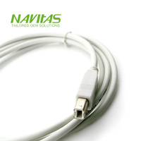 Câble USB A vers B personnalisé avec connecteur 4 broches, isolation PVC, pour utilisation électronique et disques durs externes