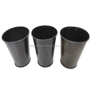 Galvanise Round Garden <b>Bucket</b> With Handle Green Color Finished Smart Garden Planter Garden Accessories - Product Image 4