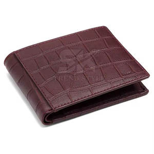 Portefeuilles en cuir véritable texturé serpent OEM 2026, vente chaude, excellente qualité, portefeuilles en cuir PU texturé serpent en vente - Product Image 3