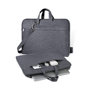 Bolso para portátil personalizado para mujeres y hombres, impermeable, para trabajo, bandolera, maletín, con bolsillos internos - Product Image 1