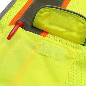 Veste de sécurité multifonctionnelle personnalisée avec logo, pour travaux de construction, conforme à la norme ANSI classe 2, imperméable, réfléchissante, haute visibilité - Product Image 4