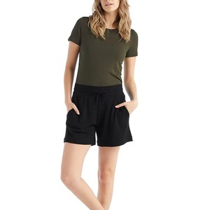 Custom Women's Fleece Shorts Drawstring <b>Waist</b> Closure Regular Fit Eco-Friendly Quick Dry 100% Cotton Custom Logo <b>Waist</b> - Product Image 1