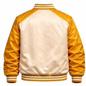 Veste d'hiver streetwear avec logo personnalisé, veste varsity en satin, veste varsity en satin tendance, mode urbaine - Product Image 2