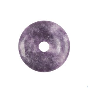 Donuts de Cristal Natural, Piedra de Lepidolita, Gema de Cristal, Piedra de Reiki, Donuts de Ágata para Sanación, Venta al por Mayor - Product Image 2