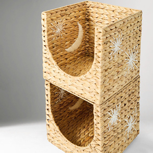 Cubos de Almacenamiento Apilables de Jacinto de Agua con Frente Abierto, Contenedores Tejidos con Temática Celestial para Salas de Juego Montessori - Product Image 3