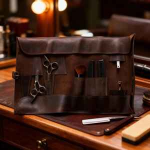 Étui en cuir pour ciseaux de barbier, pochette professionnelle pour outils de coiffeur, étui réglable pour ciseaux à fixer à la ceinture, anti-odeur, décontracté LBSP-0005 - Product Image 3