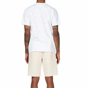 Conjunto de Verano Nuevo para Hombre, 2 Piezas, Casual, Pantalones Cortos y Camiseta de Manga Corta, Color Lavado, Conjunto Deportivo Sólido - Product Image 2