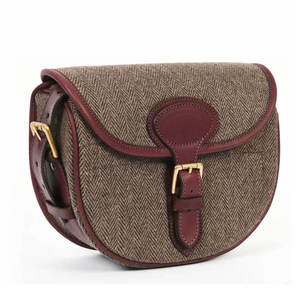 กระเป๋าเก็บตลับหนังแท้ทำมือสำหรับกิจกรรมกลางแจ้ง พร้อมดีไซน์วินเทจแบบเรียบง่าย สายสะพายไหล่ปรับได้ ทนทาน - Product Image 1